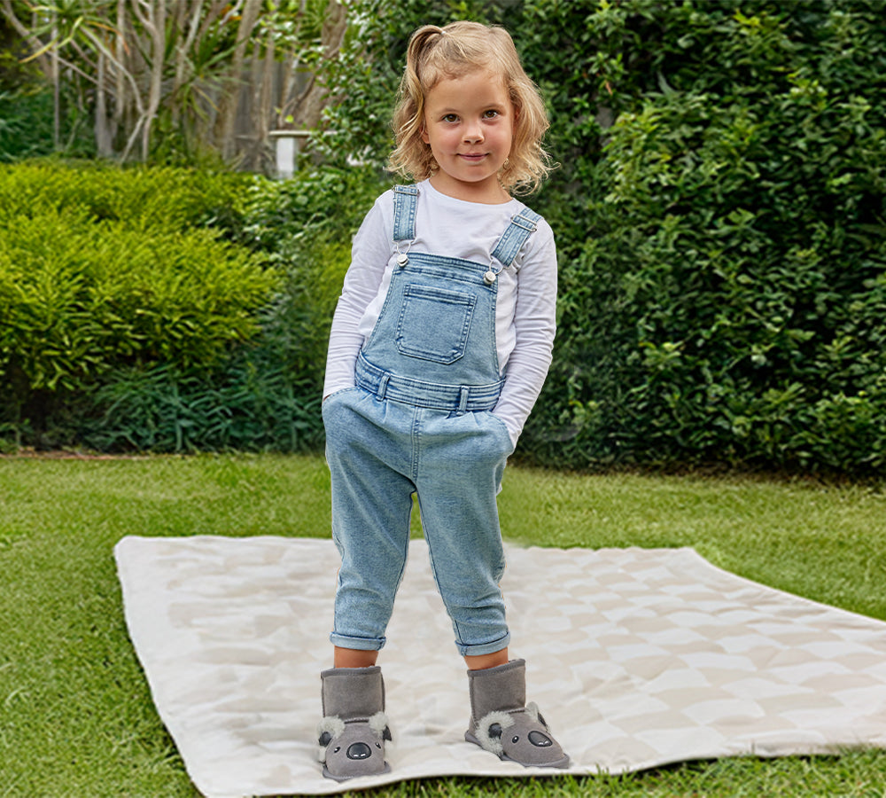 EVERAUĀ® UGG Boots Kids Sheepskin Wool Koala Kids Plus EVERAU