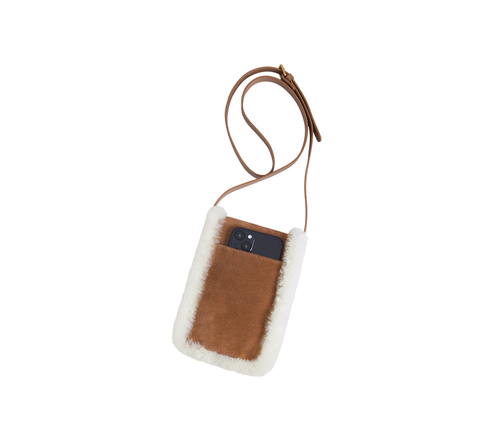 Women Fluffy Wool Over Shoulder Cleo Bag