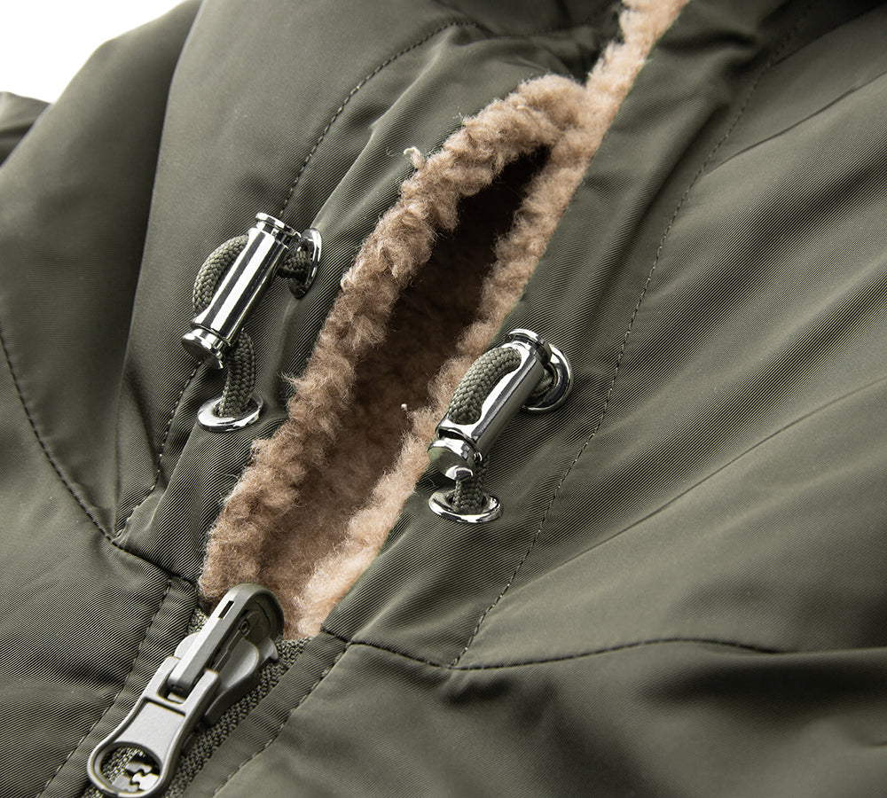 EVERAU® Wool Jacket Double-Sided Warm Coffee Moona EVERAU