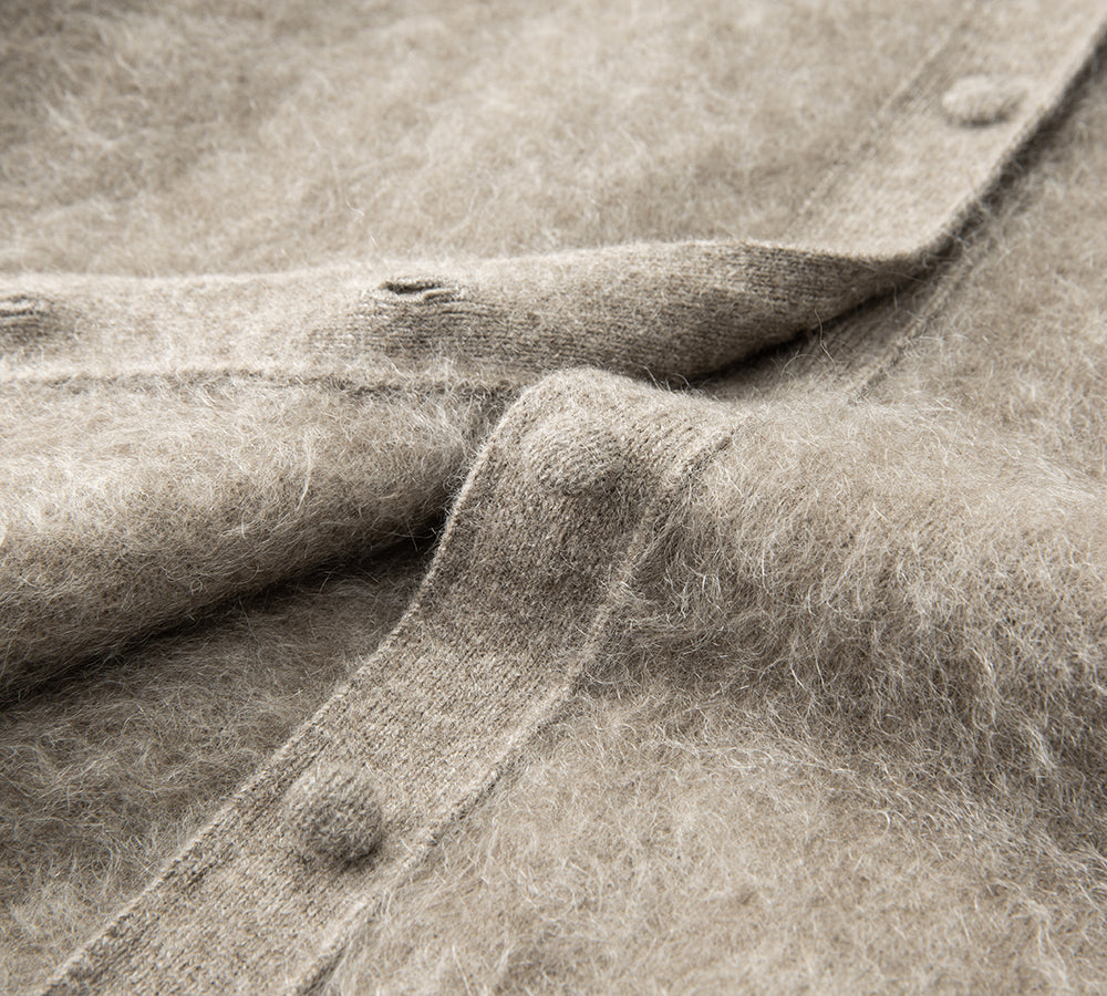 EVERAU® Yak Wool Cashmere Blend Knitwear Cardigan Morra EVERAU