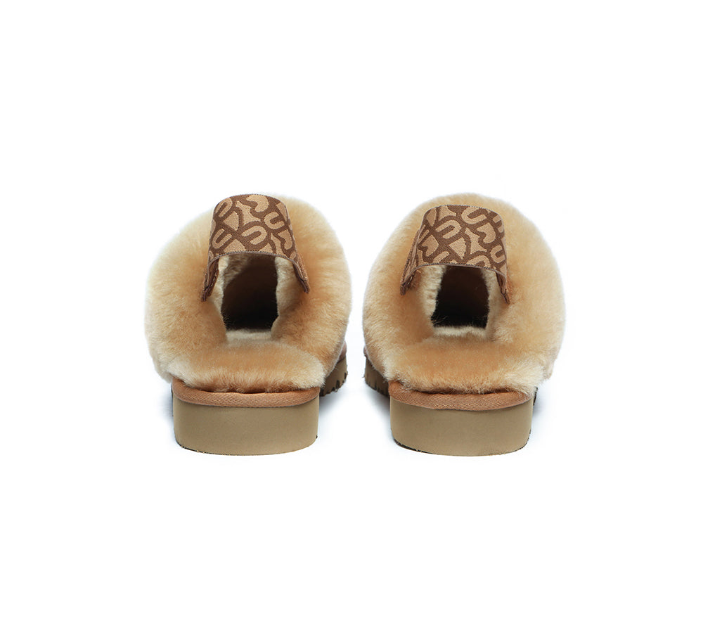 EVERAU® UGG Slippers Women Sheepskin Wool Removable Strap Slingback Corduroy - UGG EXPRESS