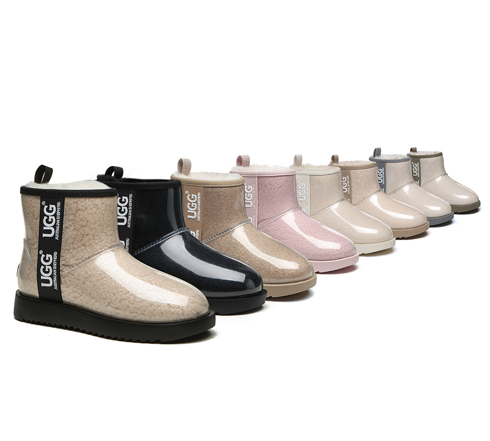 AUSTRALIAN SHEPHERDยฎ UGG Boots Women Clear Waterproof Shearling Coated Classic - UGG EXPRESS