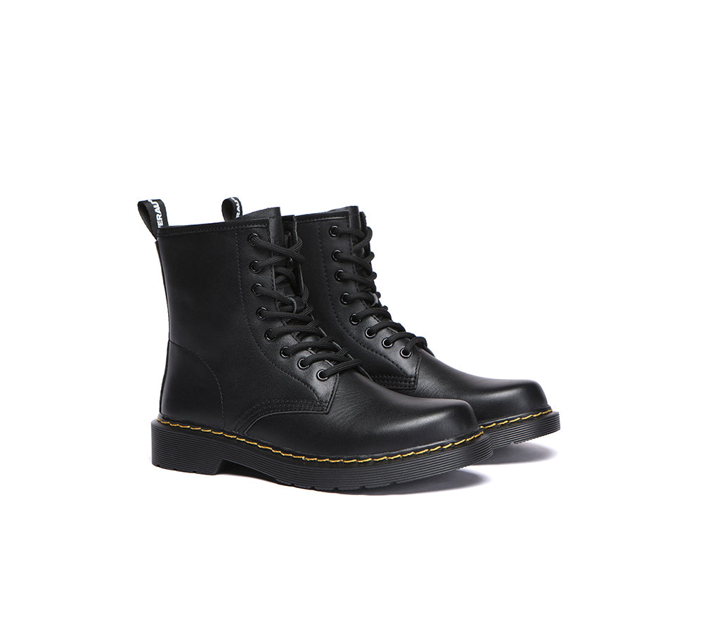 If you don’t have a pair of chunky Lace Up Leather Boots in your wardrobe, you need to add them pronto! Our classic black EVERAU Simona Boots are expertly-crafted from premium Australian leather and will last for seasons.