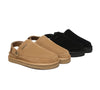 EVERAU® Flats Cow Suede Upper Adjustable Strap Slip-on Water Resistant Sandals Slippers Sierra