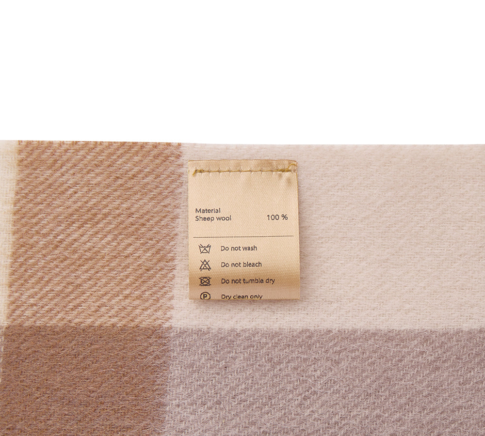 Urban UGG Wool Plaid Shawl Wynel URBAN UGG