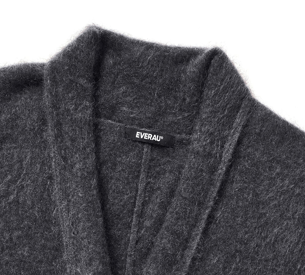 EVERAUĀ® Women Cashmere Blend Wool Long Cardigan Grumo Coat EVERAU