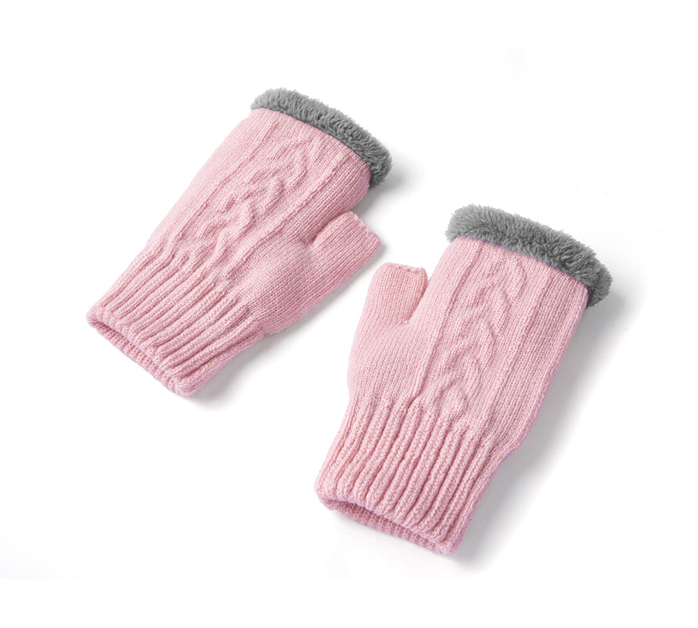EVERAU® Fingerless Ultra Plush Knit Gloves EVERAU