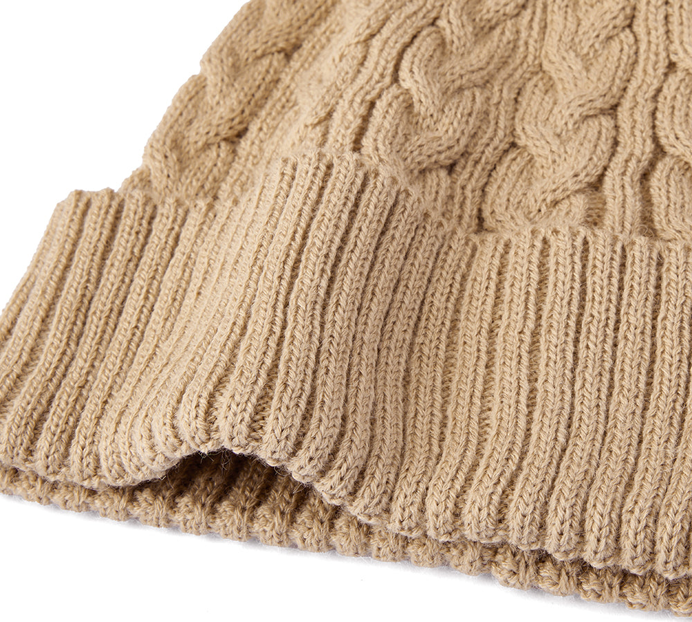 EVERAUĀ® Soft Knit Pom Pom Beanie Conira Hat EVERAU