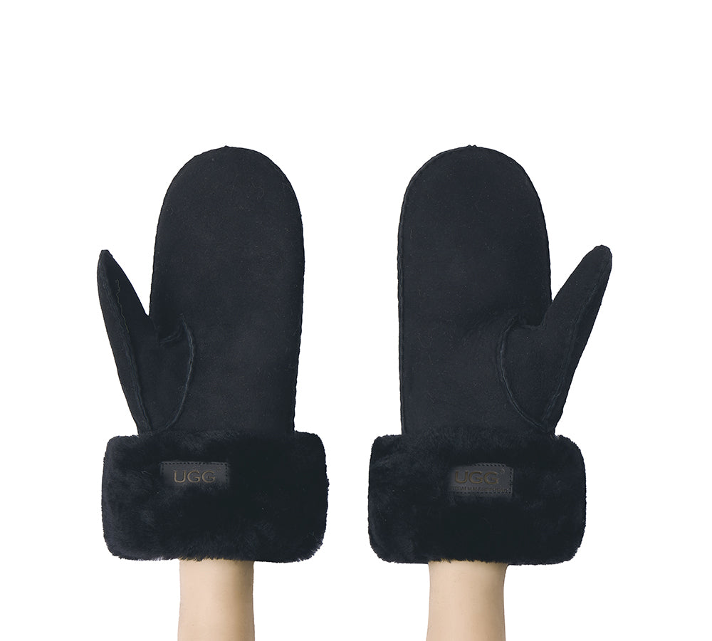 AUSTRALIAN SHEPHERD® Fluffy Sheepskin Wool Mittens Nuttoa UGG AUSTRALIAN SHEPHERD