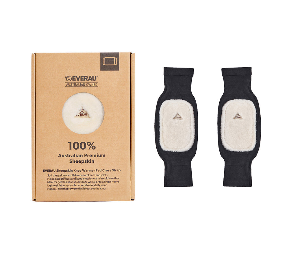 EVERAU® Sheepskin Wool Knee Warmer Pad EVERAU