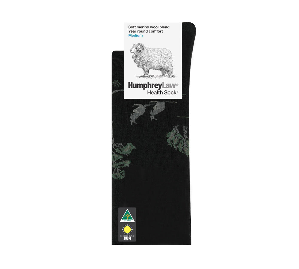 Humphrey Law Fine Merino Wool blend Patterned Health Socks