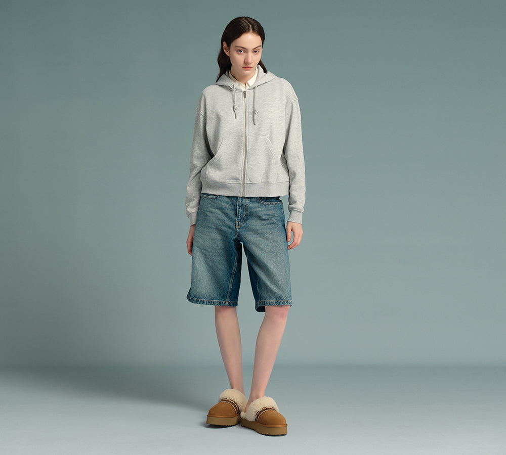AUSTRALIAN SHEPHERDยฎ UGG Slippers Sheepskin Wool Knitted Platform Isle UGG AUSTRALIAN SHEPHERD