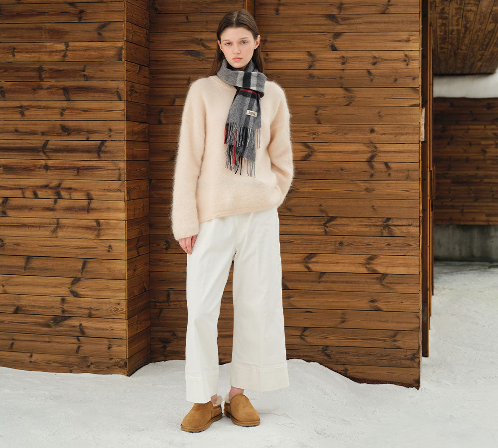 AUSTRALIAN SHEPHERD® UGG Slippers Men Sheepskin Wool Ankle Barn UGG AUSTRALIAN SHEPHERD