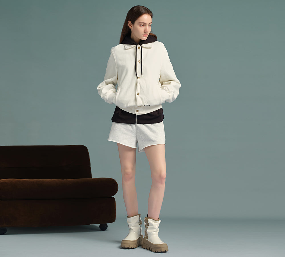 AUSTRALIAN SHEPHERD® UGG Boots Women Sheepskin Wool Waterproof Chunky Wren UGG AUSTRALIAN SHEPHERD