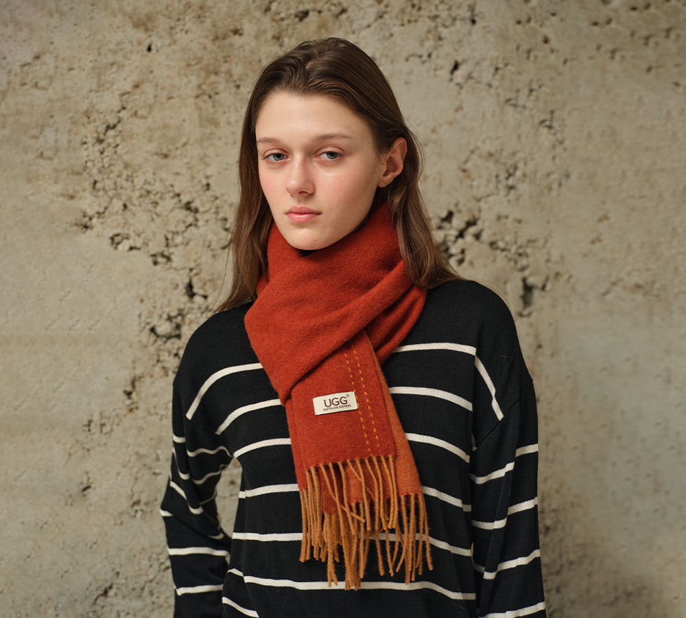AUSTRALIAN SHEPHERD® 100% Wool Plain Scarf Rasora UGG AUSTRALIAN SHEPHERD