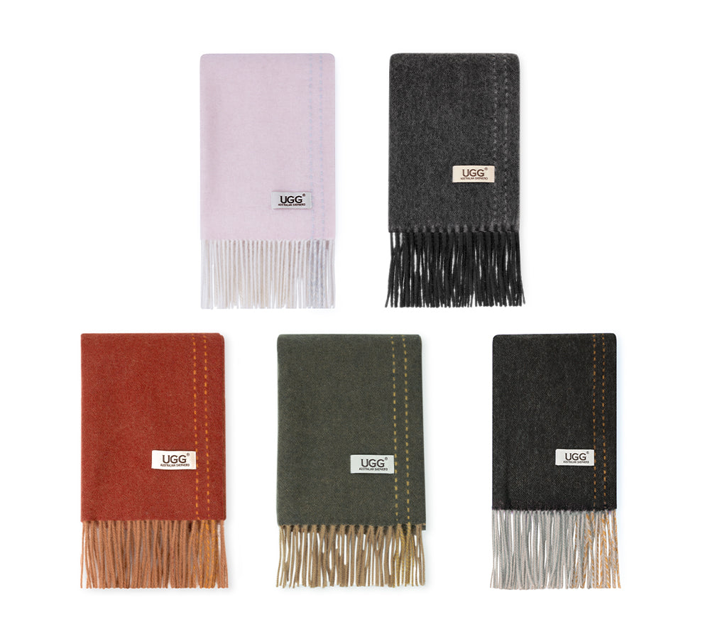 AUSTRALIAN SHEPHERDยฎ 100% Wool Plain Scarf Rasora UGG AUSTRALIAN SHEPHERD