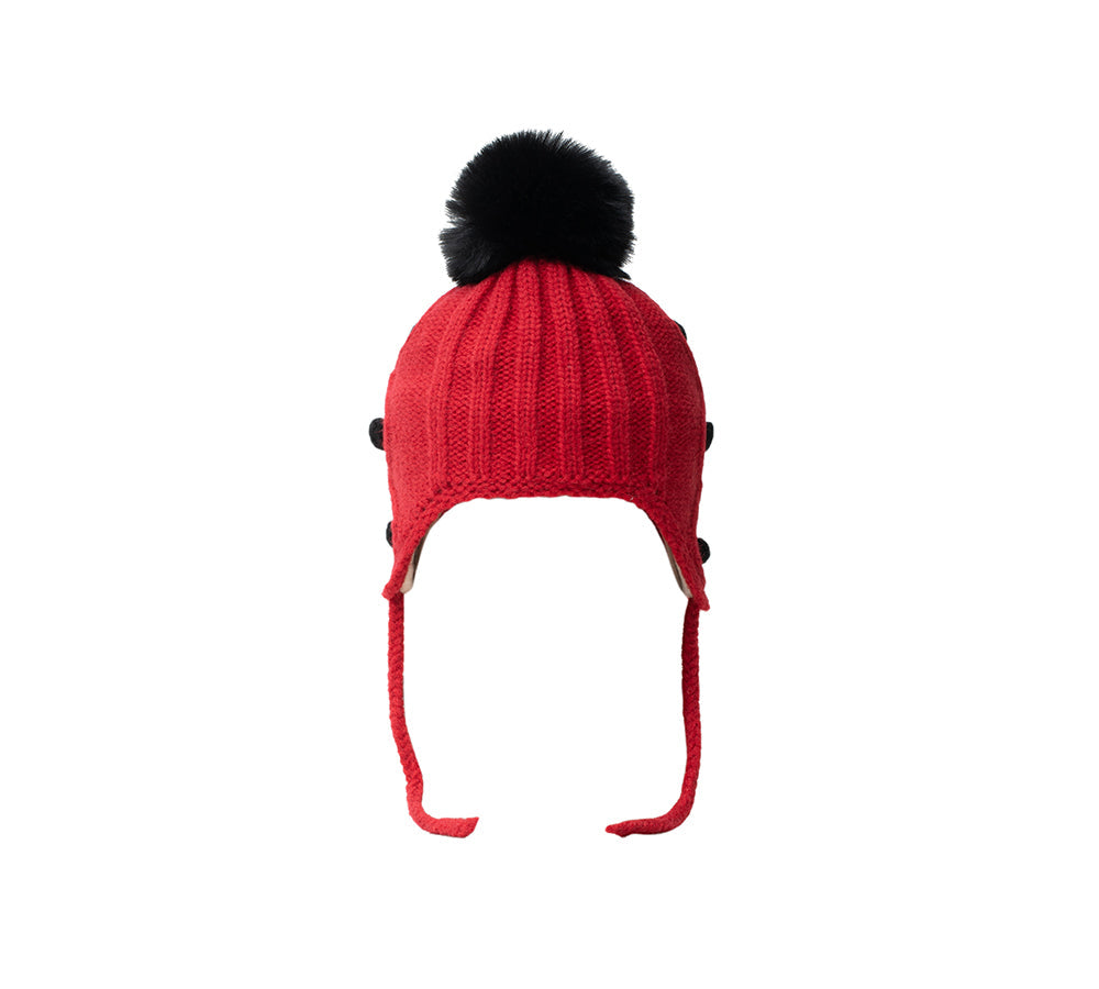 Kids Pom Pom Beanie and Scarf Gift Set Snell