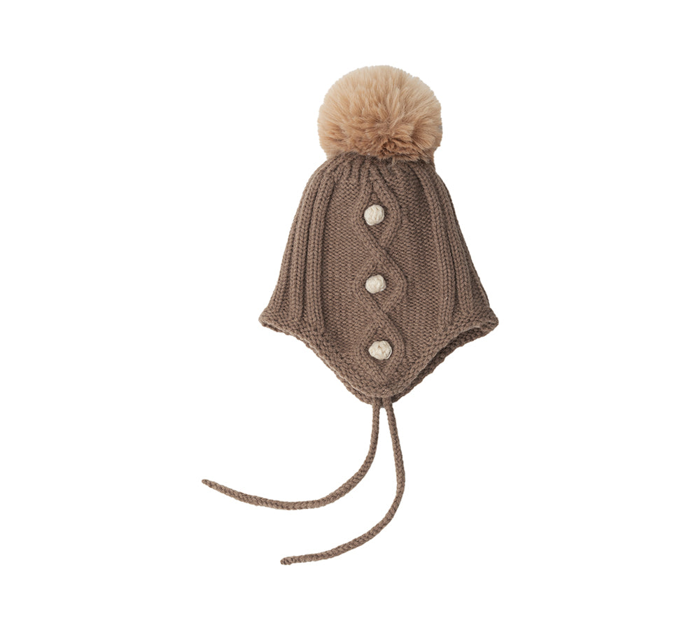 Kids Pom Pom Beanie and Scarf Gift Set Snell