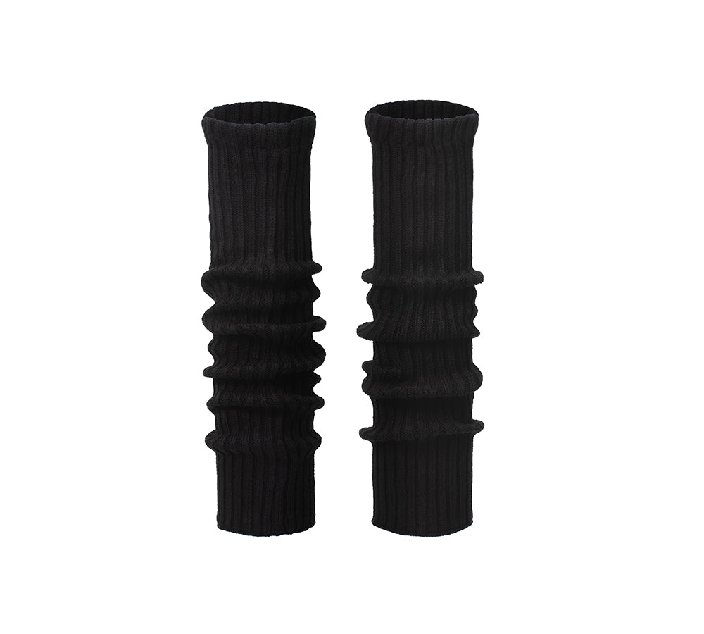 EVERAU® Women Stretchy Ribbed Knit Thick Leg Warmers EVERAU