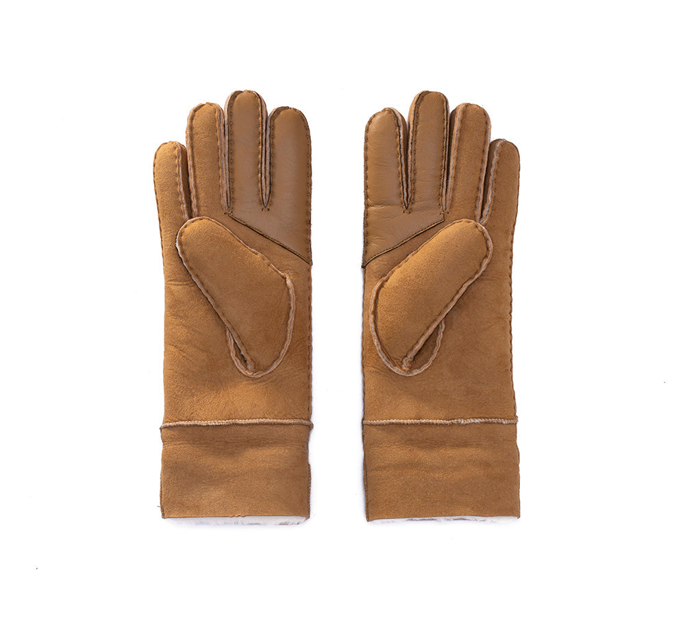 EVERAU® Ladies Gloves Fluffy Sheepskin Wool Stacey - UGG EXPRESS
