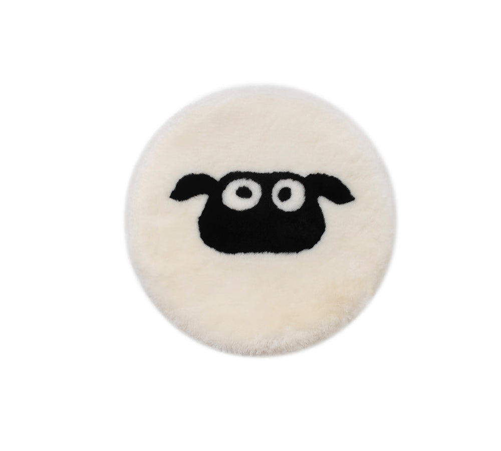 Round Wool Cushion 40cmx40cm UGG AUSTRALIAN SHEPHERD