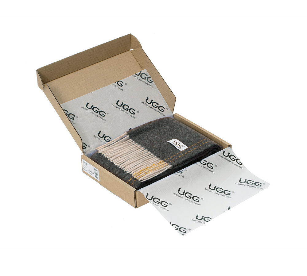 AUSTRALIAN SHEPHERD® 100% Wool Plain Rasora Scarf UGG AUSTRALIAN SHEPHERD
