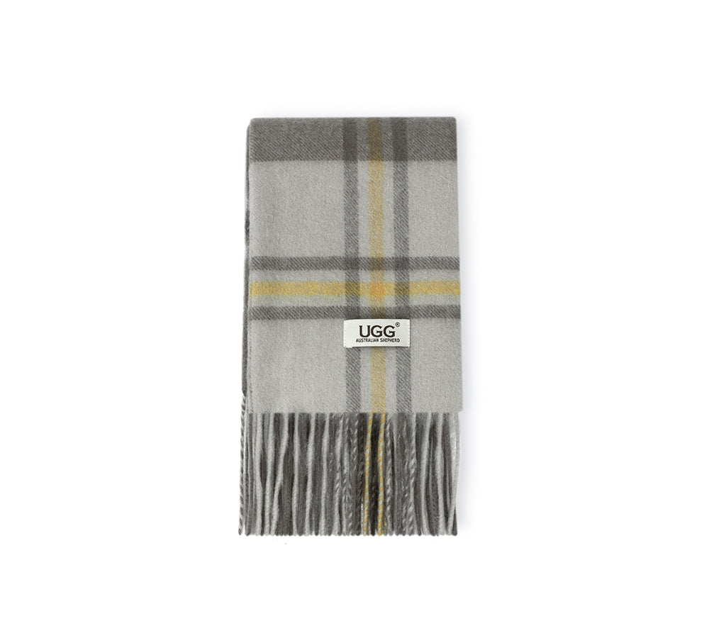 AUSTRALIAN SHEPHERD® 100% Wool Check Snovia Scarf UGG AUSTRALIAN SHEPHERD