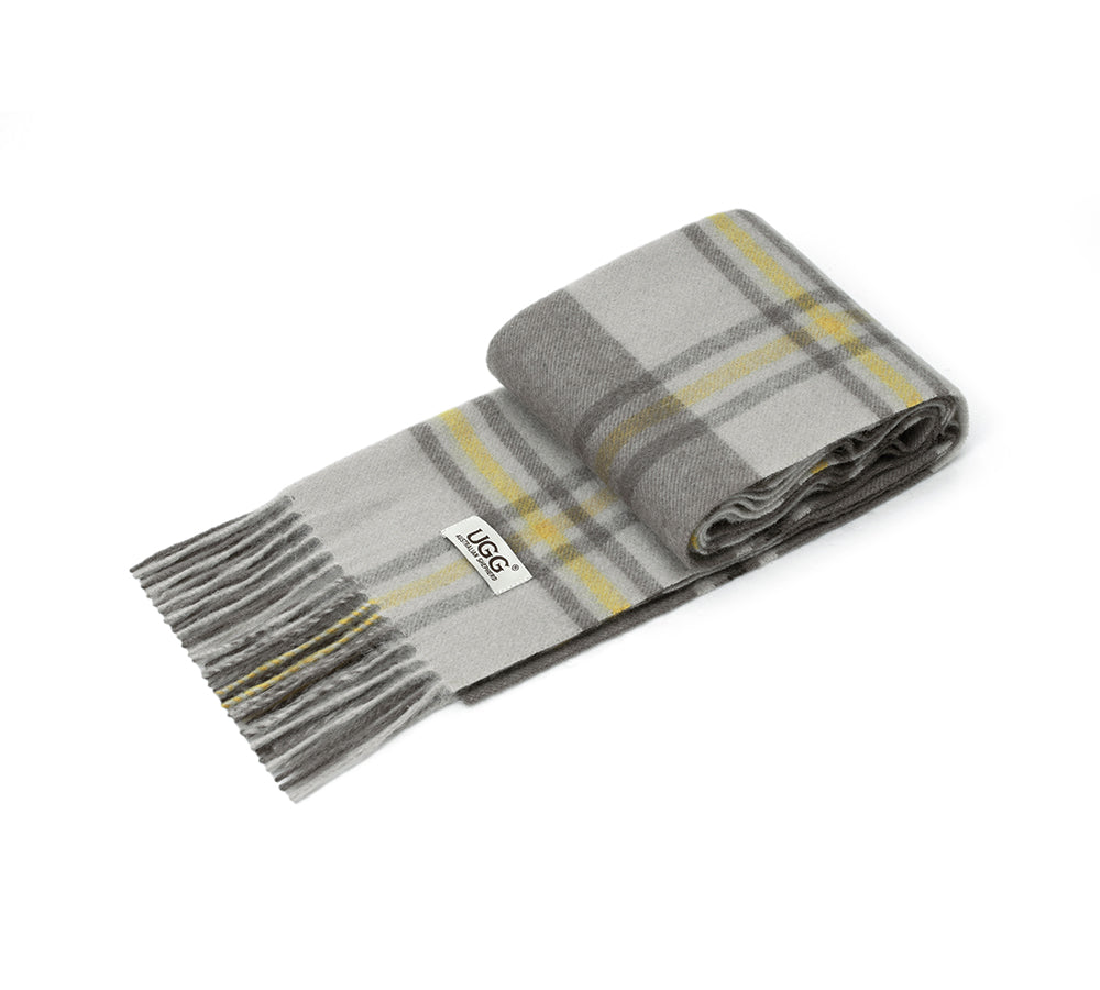 AUSTRALIAN SHEPHERD® 100% Wool Check Snovia Scarf UGG AUSTRALIAN SHEPHERD