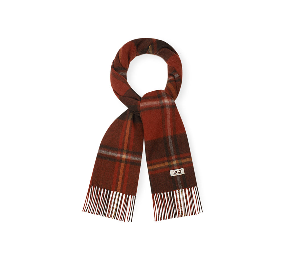 AUSTRALIAN SHEPHERD® 100% Wool Check Snovia Scarf UGG AUSTRALIAN SHEPHERD