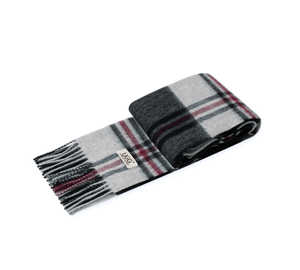 AUSTRALIAN SHEPHERD® 100% Wool Check Snovia Scarf UGG AUSTRALIAN SHEPHERD