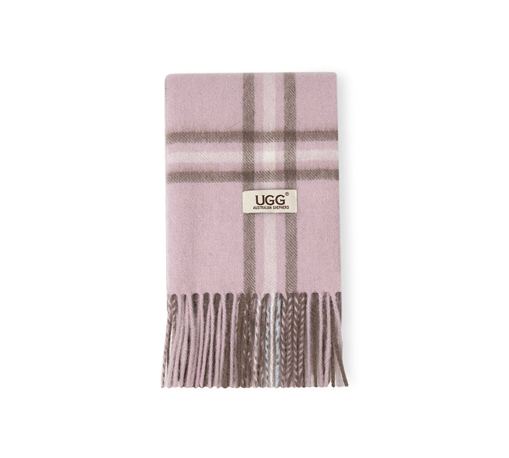 AUSTRALIAN SHEPHERD® 100% Wool Check Snovia Scarf UGG AUSTRALIAN SHEPHERD