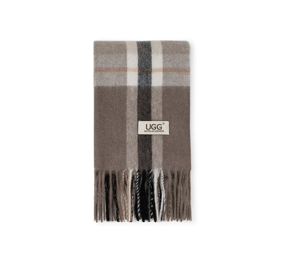 AUSTRALIAN SHEPHERD® 100% Wool Check Solara Scarf UGG AUSTRALIAN SHEPHERD