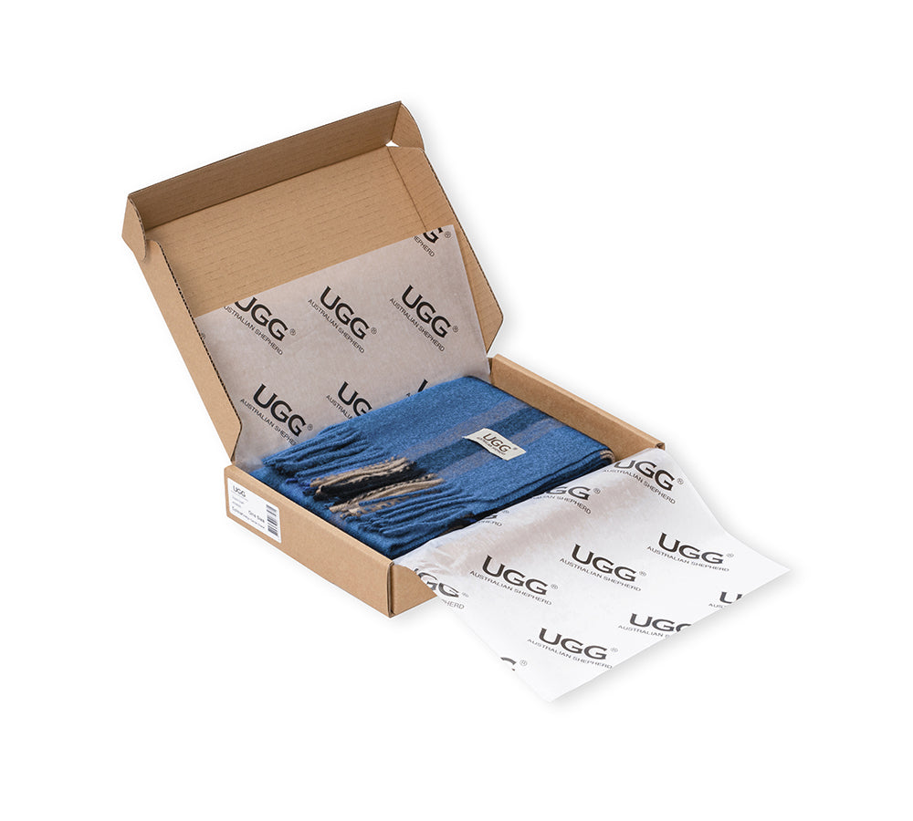 AUSTRALIAN SHEPHERD® 100% Wool Check Solara Scarf UGG AUSTRALIAN SHEPHERD