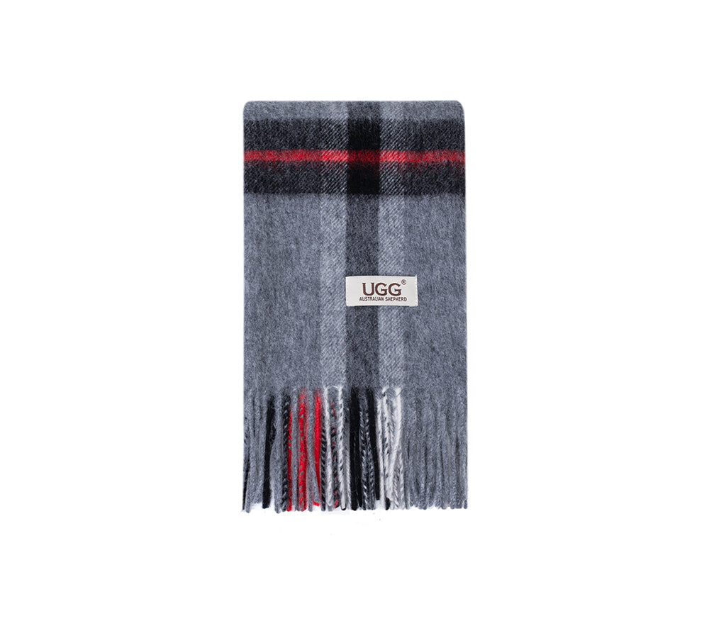 AUSTRALIAN SHEPHERD® 100% Wool Check Solara Scarf UGG AUSTRALIAN SHEPHERD