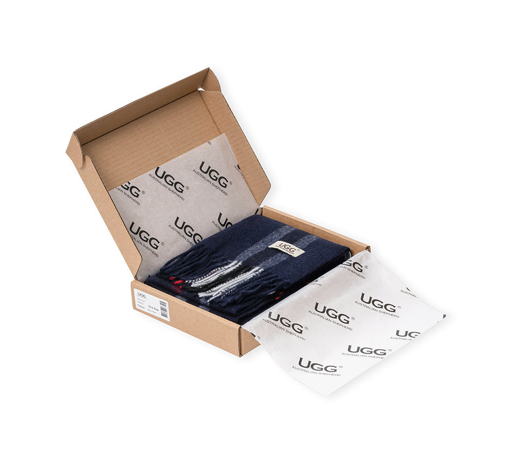 AUSTRALIAN SHEPHERD® 100% Wool Check Solara Scarf UGG AUSTRALIAN SHEPHERD