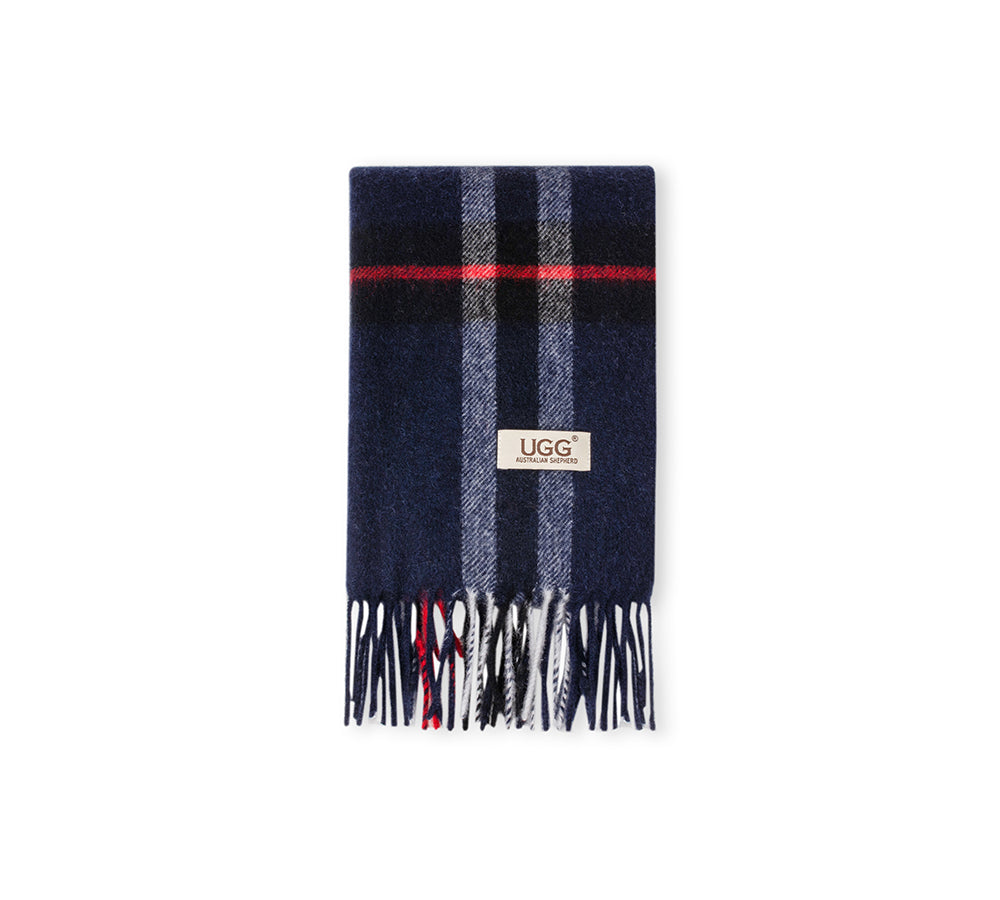 AUSTRALIAN SHEPHERD® 100% Wool Check Solara Scarf UGG AUSTRALIAN SHEPHERD
