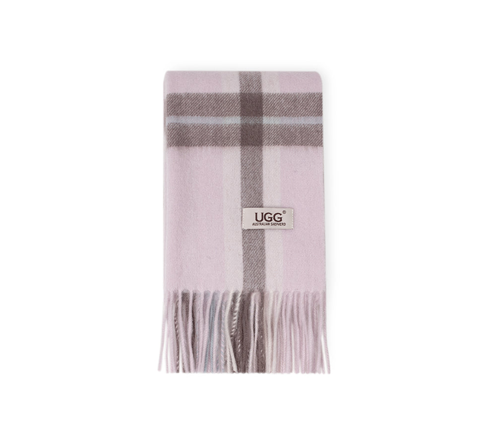 AUSTRALIAN SHEPHERD® 100% Wool Check Solara Scarf UGG AUSTRALIAN SHEPHERD