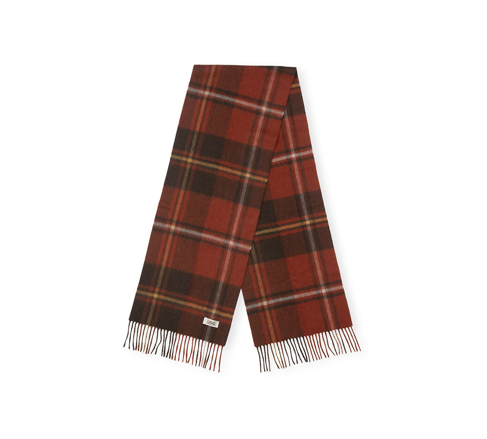 AUSTRALIAN SHEPHERD® 100% Wool Check Snovia Scarf UGG AUSTRALIAN SHEPHERD