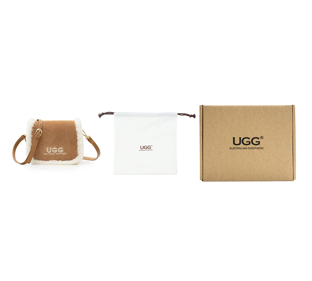Women Fluffy Wool Adjustable Strap Over Shoulder Messenger Bag