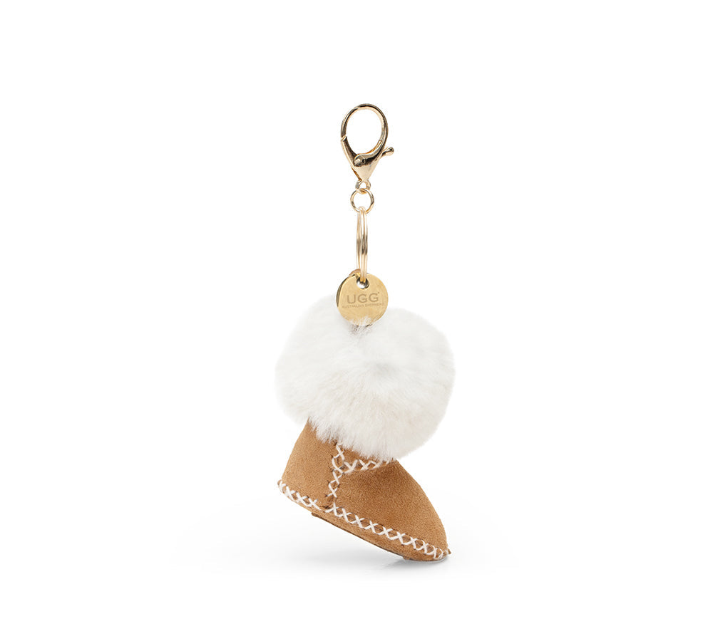 AUSTRALIAN SHEPHERD® UGG Keychain Sheepskin Fluffy Boris UGG AUSTRALIAN SHEPHERD