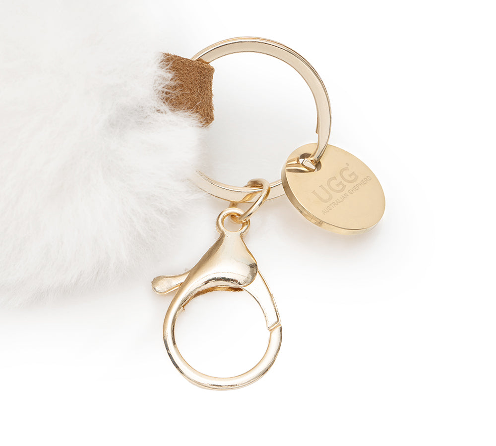 AUSTRALIAN SHEPHERD® UGG Glove Fluffy Sheepskin Wool Keyring UGG AUSTRALIAN SHEPHERD