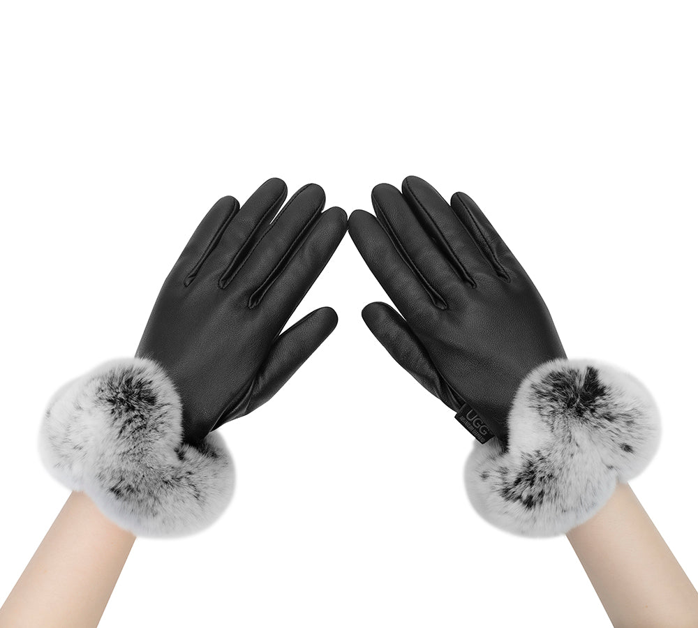 AUSTRALIAN SHEPHERD® Ladies Gloves Fluffy Sheepskin Wool Lennon Gloves UGG AUSTRALIAN SHEPHERD