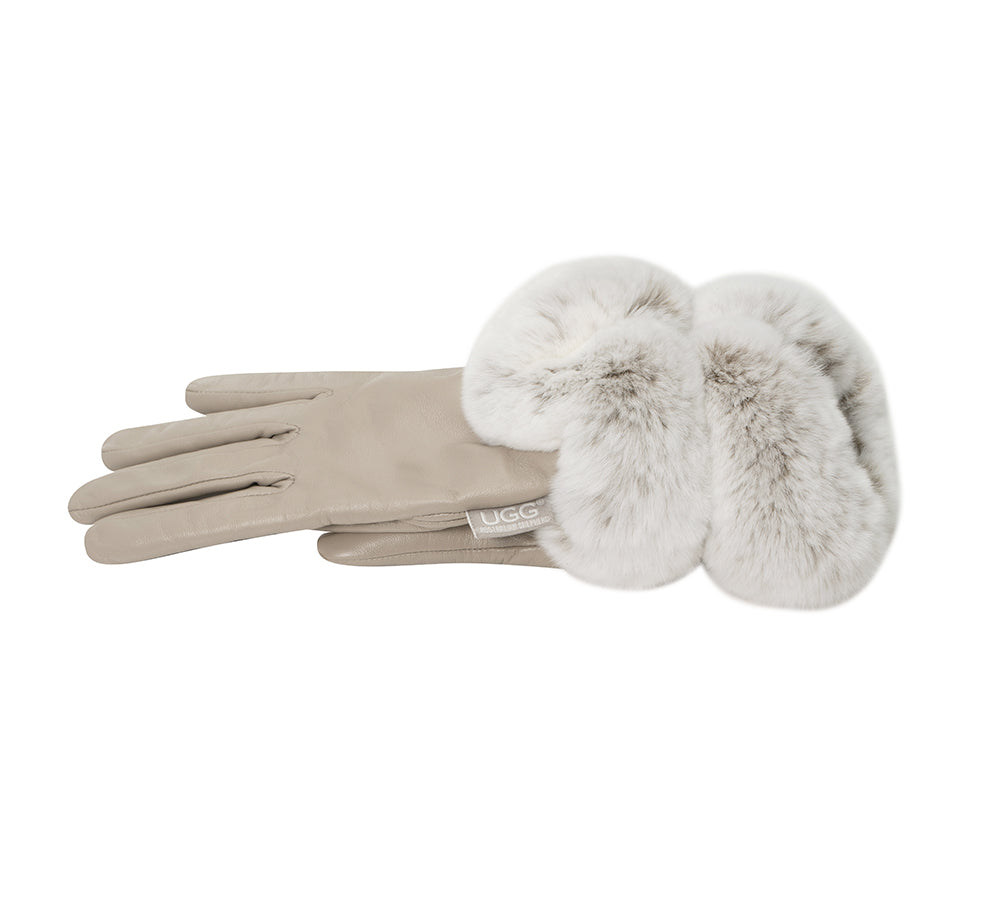 AUSTRALIAN SHEPHERD® Ladies Gloves Fluffy Sheepskin Wool Lennon Gloves UGG AUSTRALIAN SHEPHERD