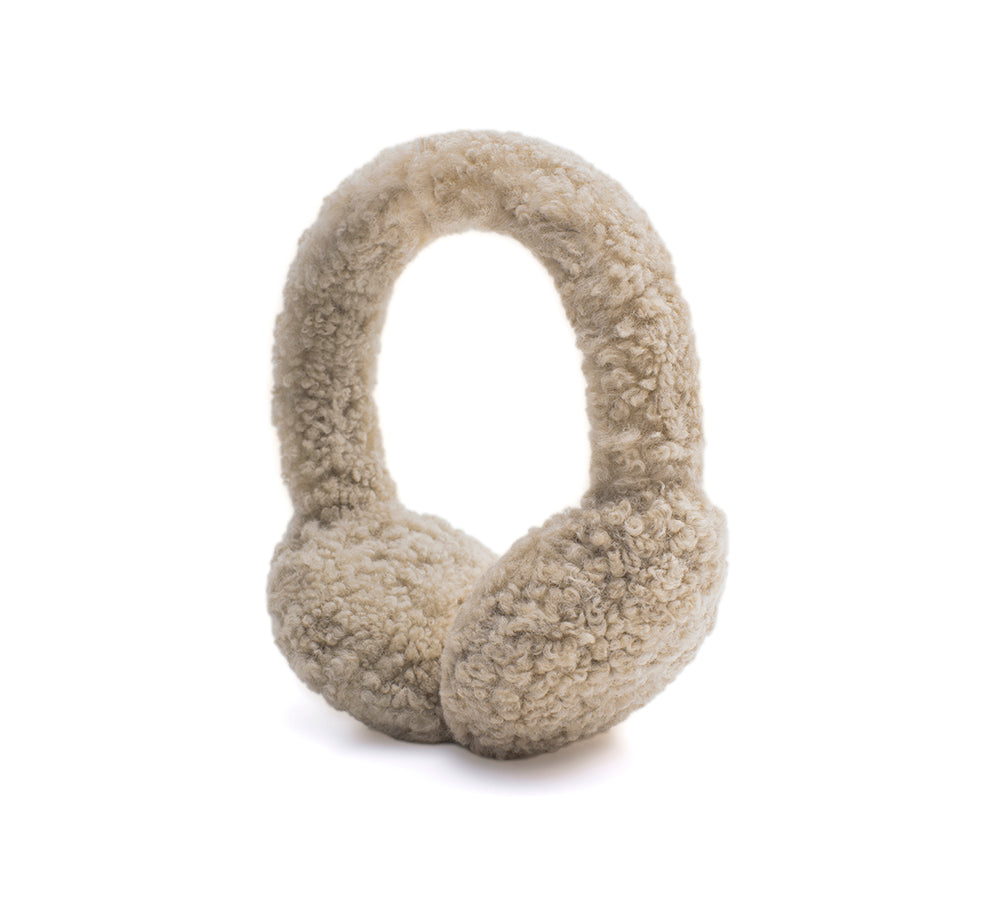UGG Women Adjustable Sheepskin Wool Earmuff Cozette