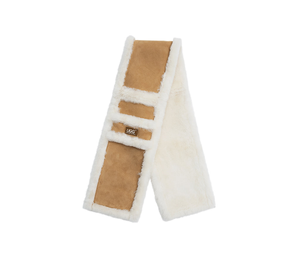 AUSTRALIAN SHEPHERD® Fluffy Shearling Scarf Puni