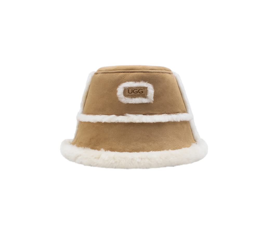 AUSTRALIAN SHEPHERD® Fluffy Sheepskin Wool Bucket Stacea Hat (Copy) UGG AUSTRALIAN SHEPHERD