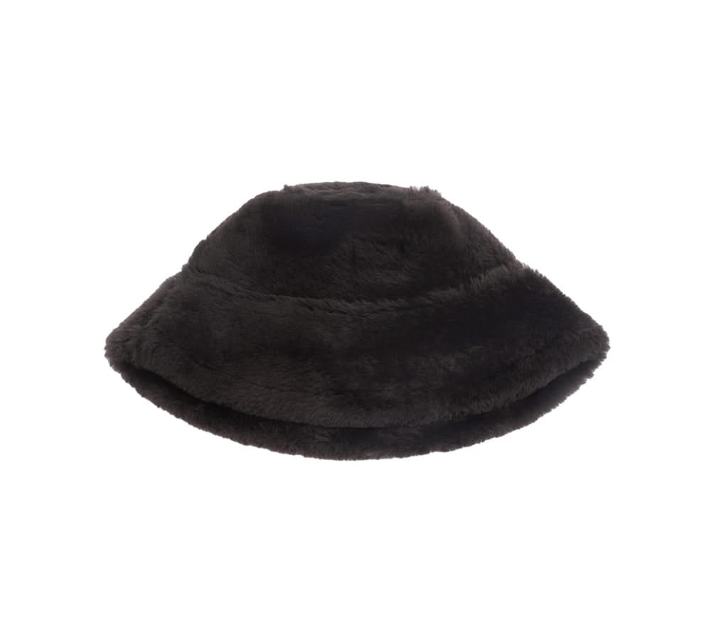 Fluffy Sheepskin Wool Bucket Stacea Hat