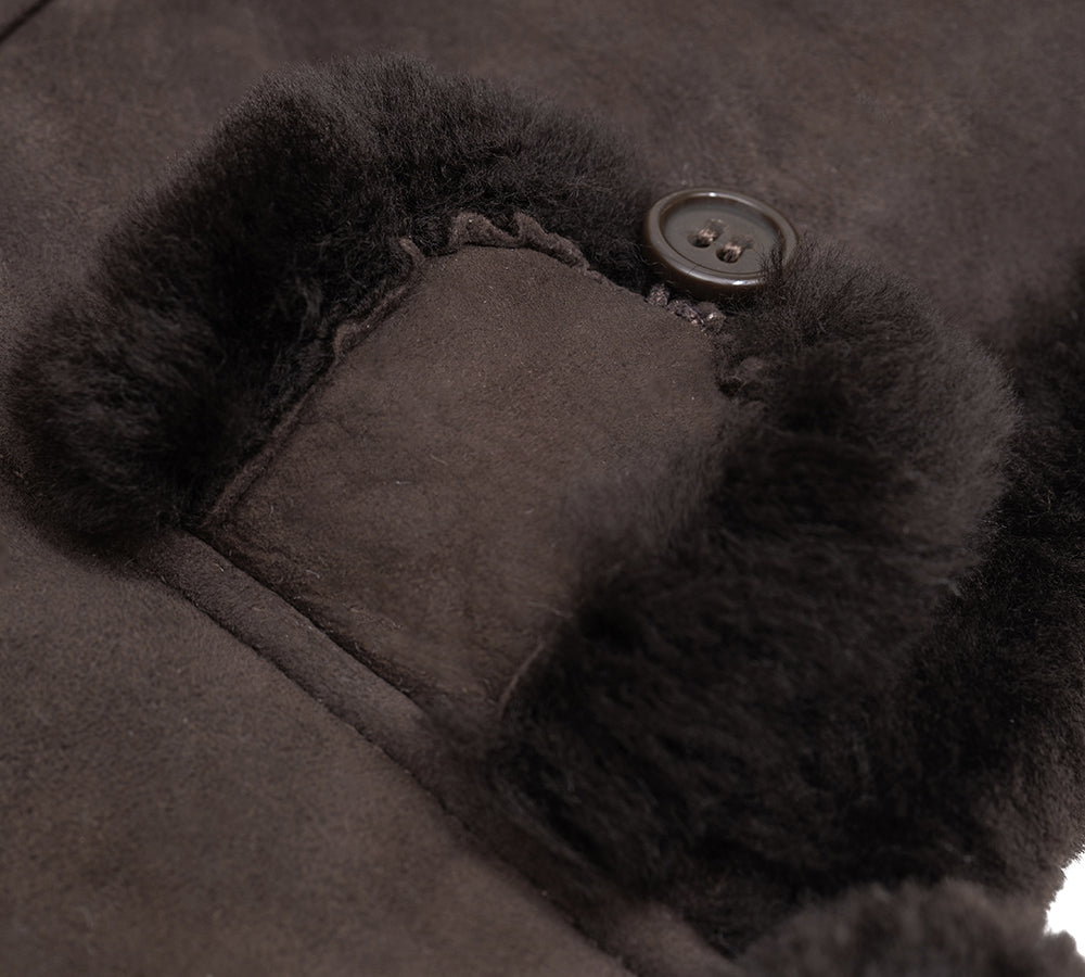 Fluffy Sheepskin Wool Adjustable Bucket Theo Hat