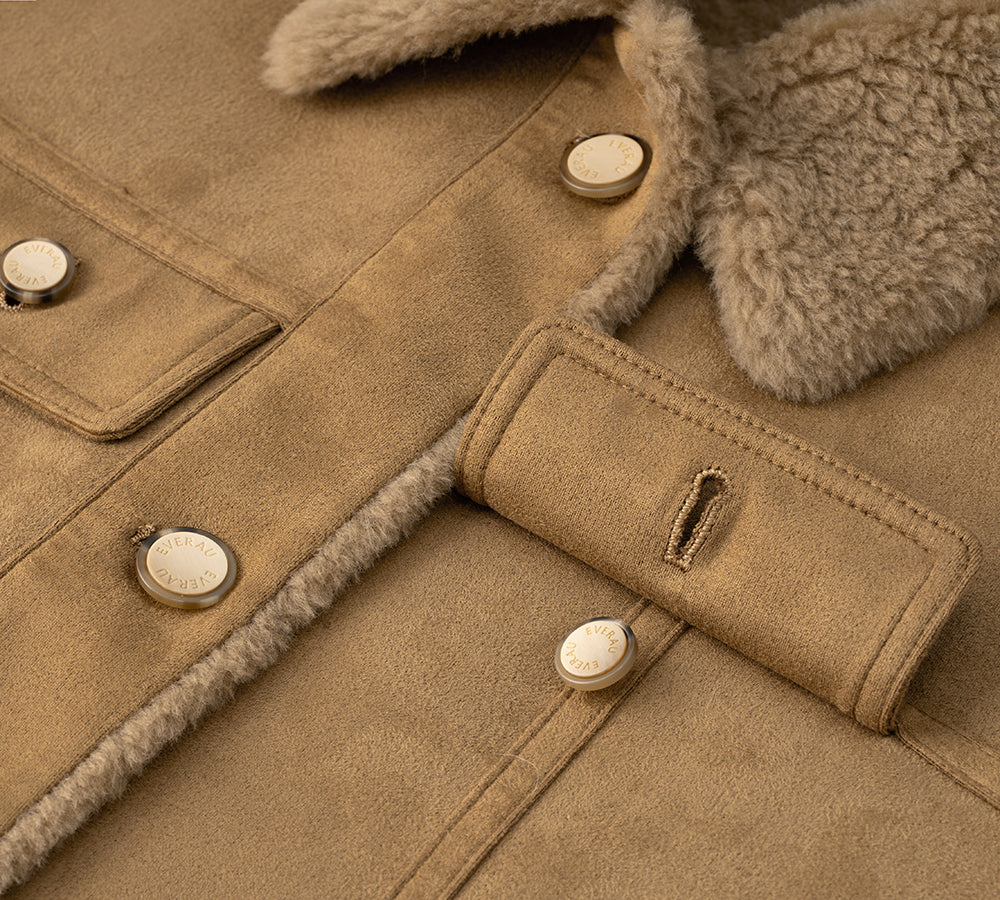 Fluffy Sheepskin Wool Sleeveless Vest Warda