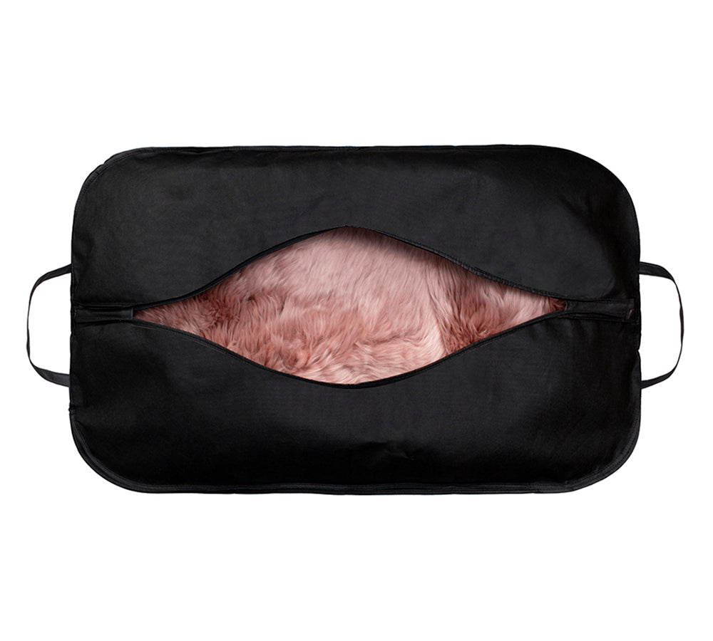 EVERAU® Premium Australian Sheepskin Wool Single Color Long Rugs 105cm EVERAU